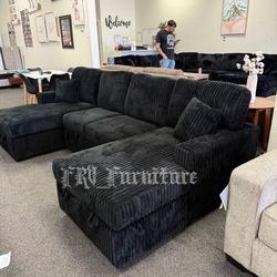 New black sectional