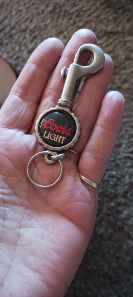 Vintage Coors Light Keyring With Bottle Opener