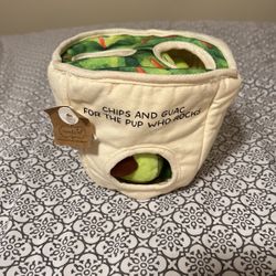 Gauc Bowl And Dog Toy Set/nwt 