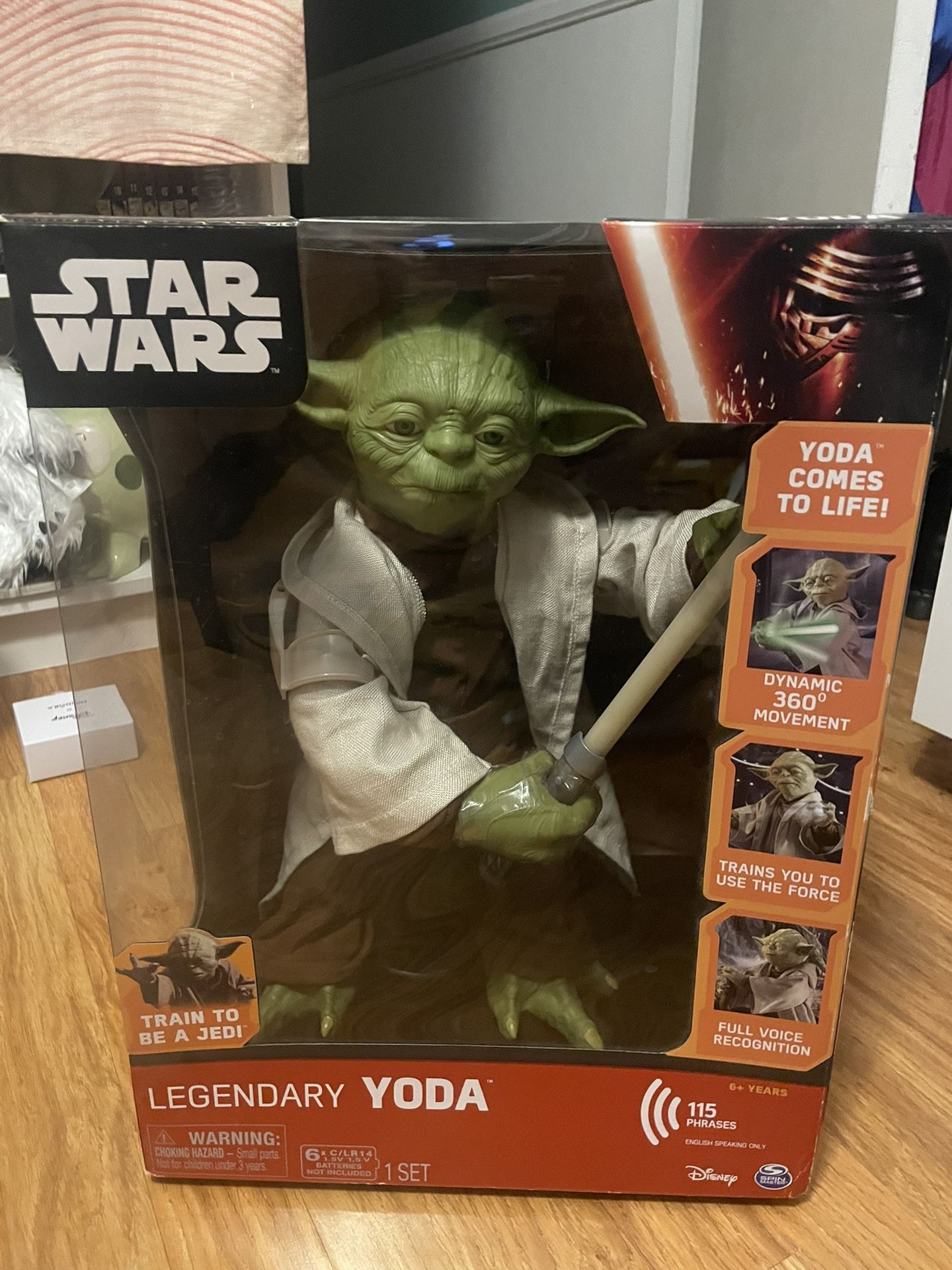 Star Wars Legendary Yoda Interactive Toy with Light Saber