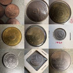 German 13 Coin Type Set Lot - OBO
