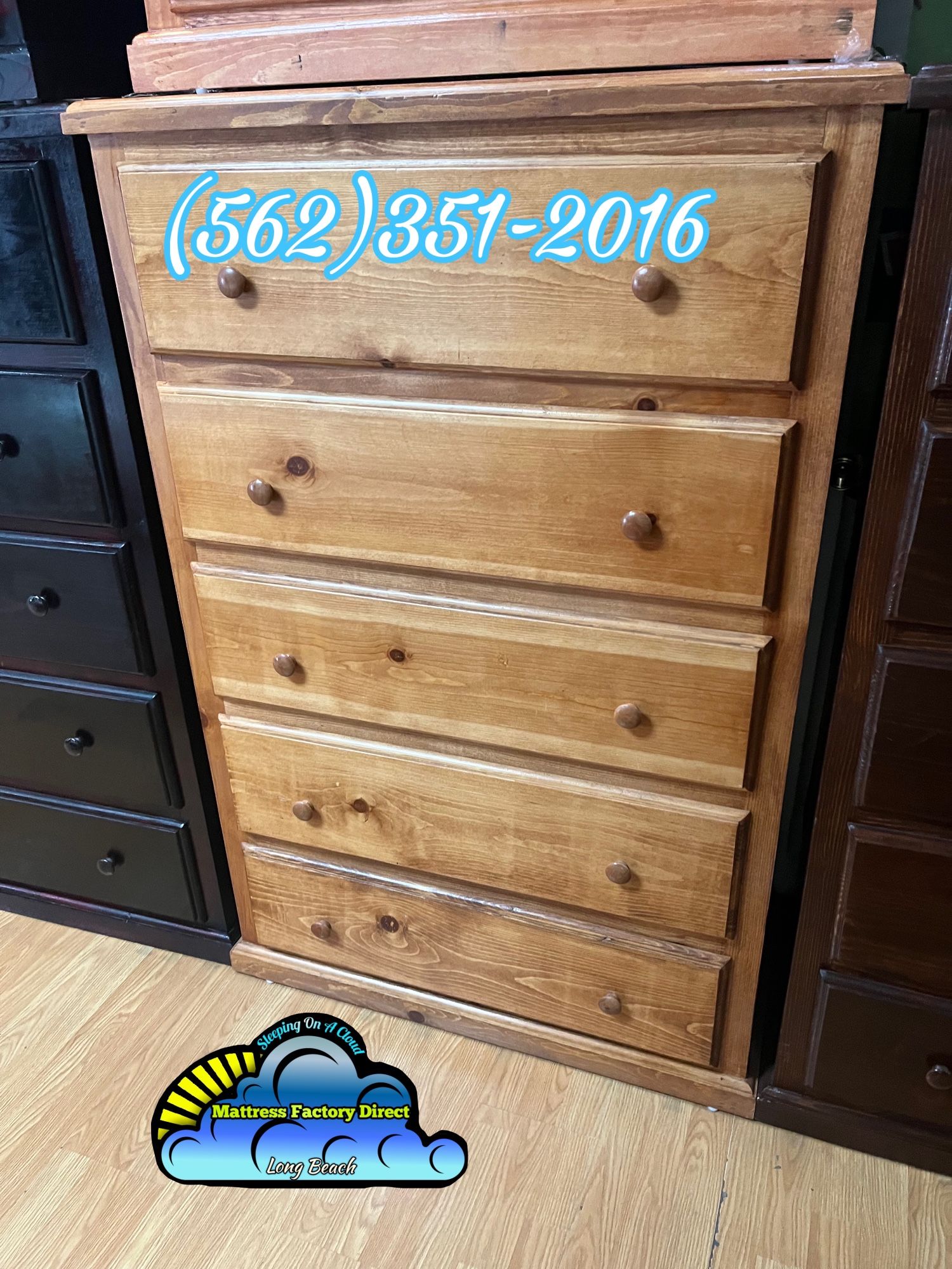 Oak Pinewood Jumbo Dresser Cajonera Comoda Nueva