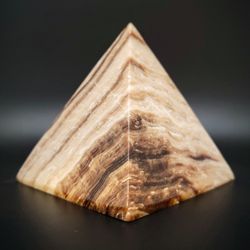 Chocolate Calcite Pyramid
