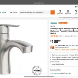Moen Findlay Bathroom Faucet 