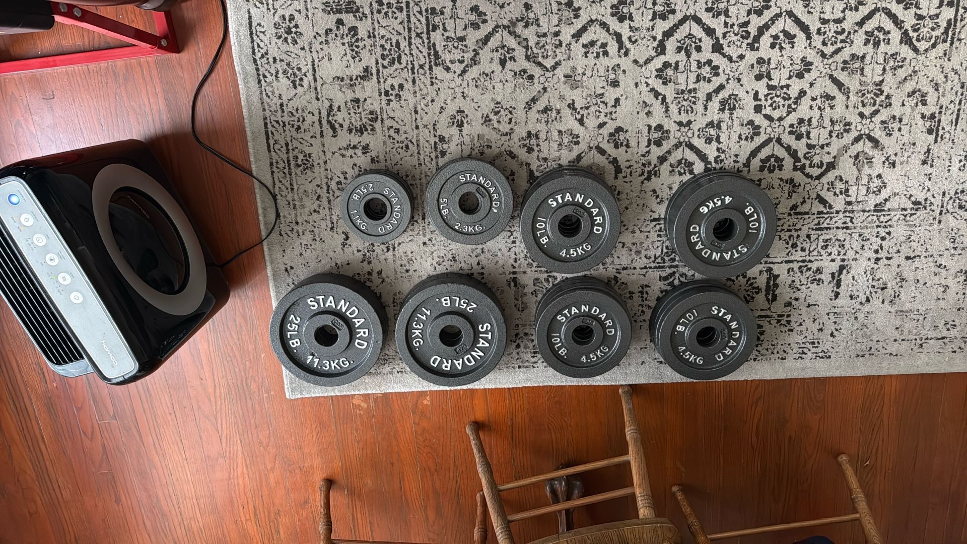 CAP 2-inch Olympic Weight Plate Set Classic Grey