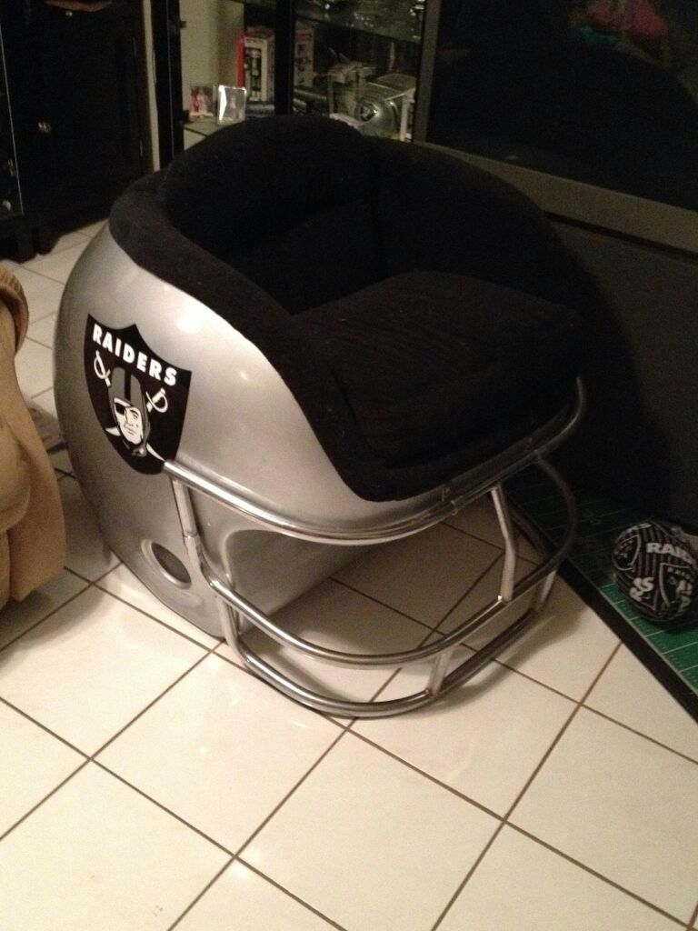Raiders helmet chair