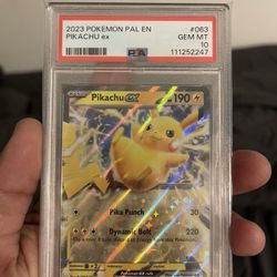 Pikachu Ex Pokemon Card Psa 10