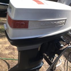 50 Hp Johnson Outboard Longshaft Electric Start  Remote Shift No Controls 