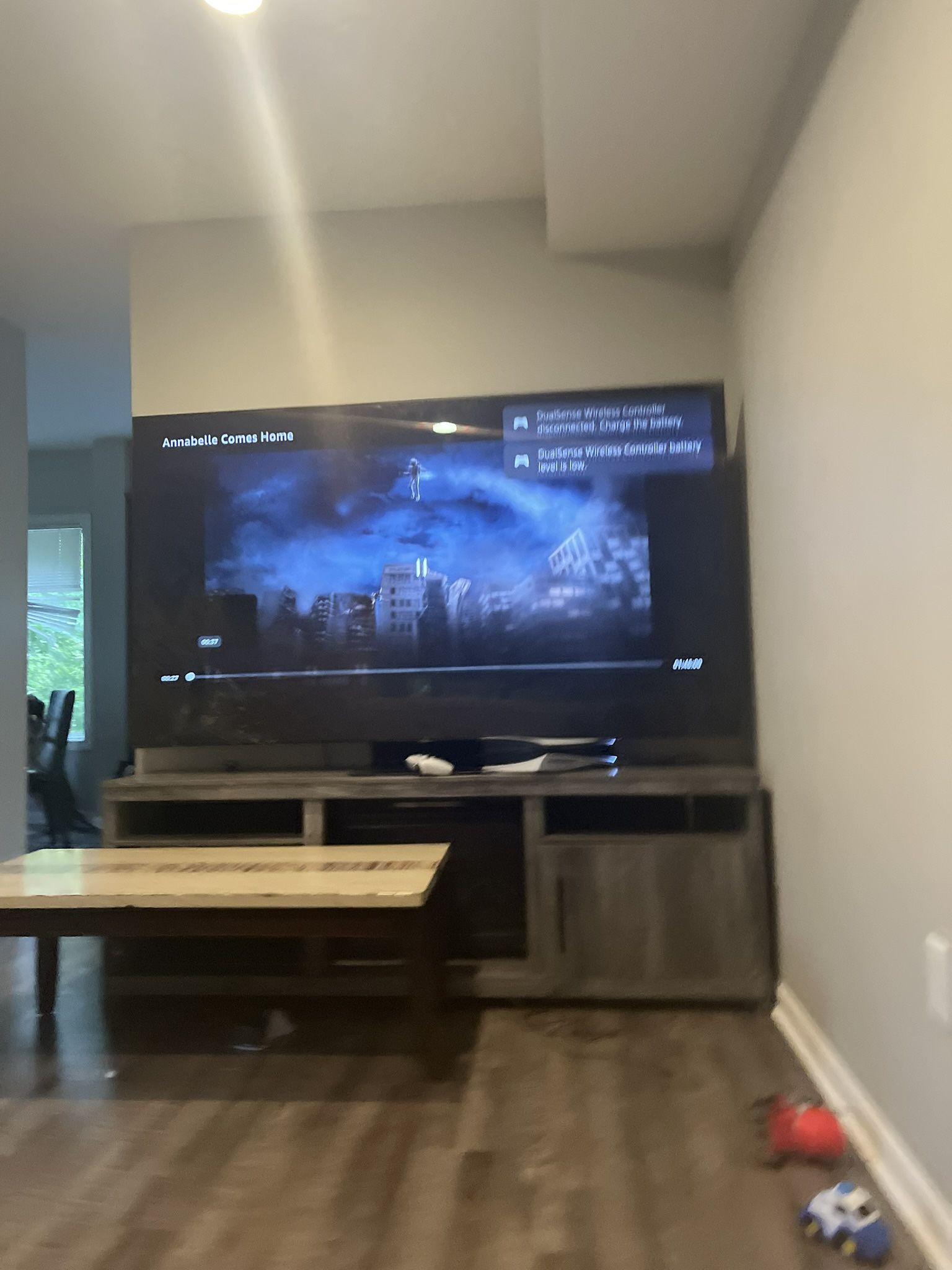 TV stand with fireplace