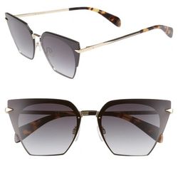 Rag & Bone 64MM Mirrored Cat Eyes Sunglasses rag & bone | Accessories | Rag Bone Oversize Mirrored Cat  main image 3