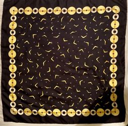  BVLGARI Silk Scarf- Beautiful With Box!