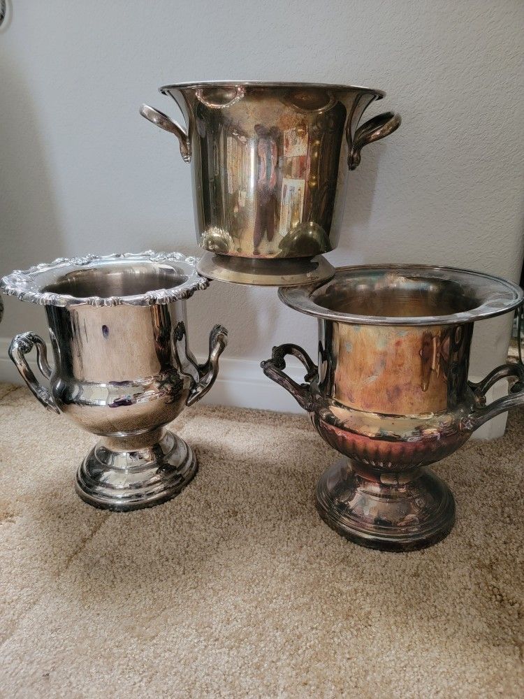 Small Vintage Champagne Ice Bucket Wine Cooler 15 Trophy 55