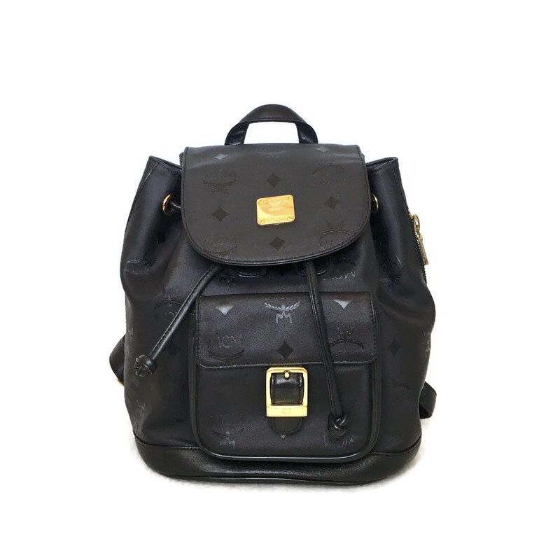 MCM Small Black Backpack