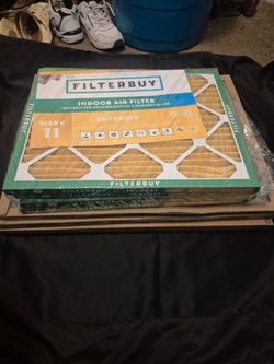 Lot of 8 new A/C filters 25X25X1  25Xx20X1    20X16X1