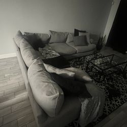 Grey sectional 