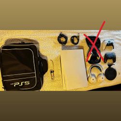 SONY PS5 W/ HEADSET AND CONTROLLERS