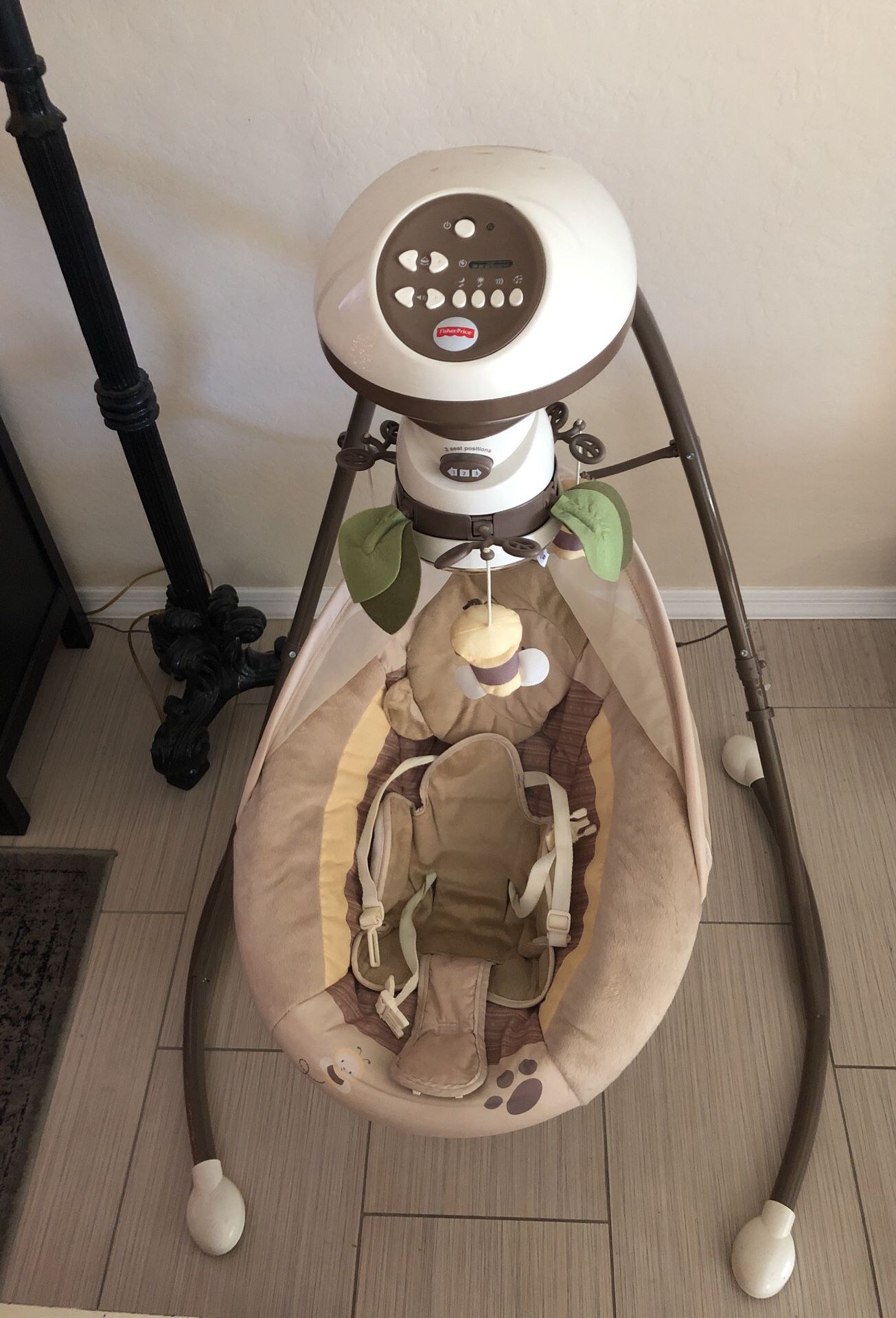 Fisher price bear & bees baby swing.