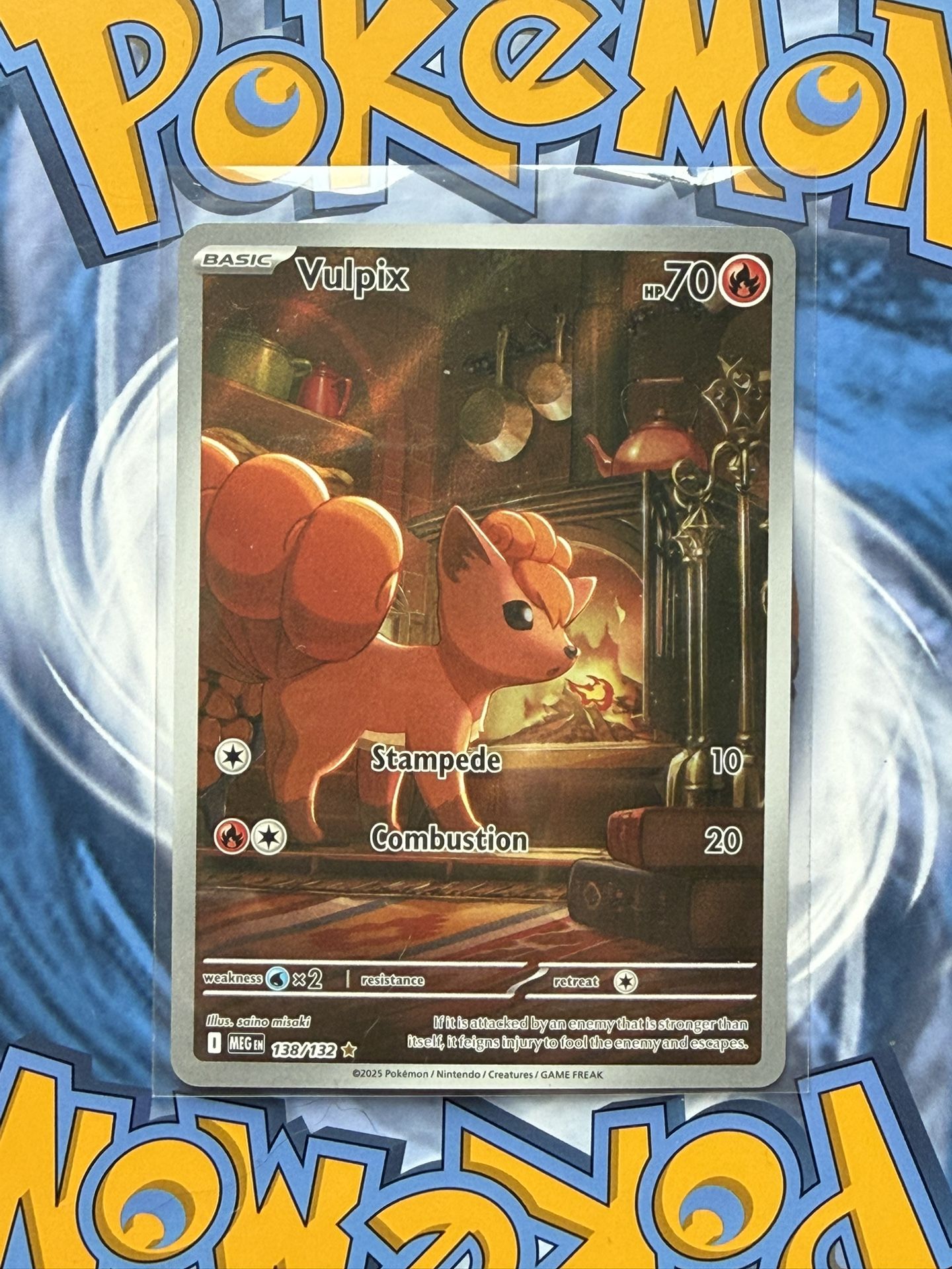 Pokemon Mega Evolution Vulpix 138/152 Illustration Rare