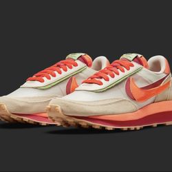 LDWaffle x sacai x CLOT. Orange Blaze. Size 9,5