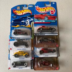 Hot Wheels Die-Cast Cars Lot of 8 oldschool style