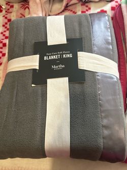 Martha Stewart King Size Soft Fleece Blanket