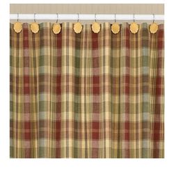 Parks design Saffron Shower Curtain 