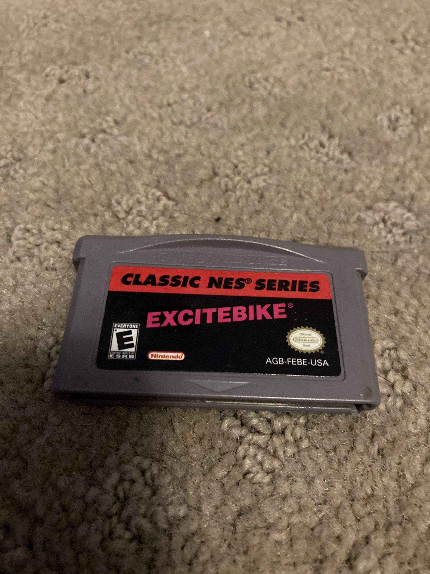 Classic NES Series Excite bike Gameboy Advance GBA