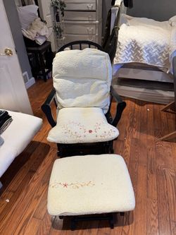 Rocking chair with footstool