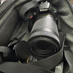 Nikon D3500 W/two Lenses And Case