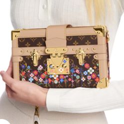 Louis Vuitton x Takashi Murakami Petite Malle Superflat Monogram handbag 