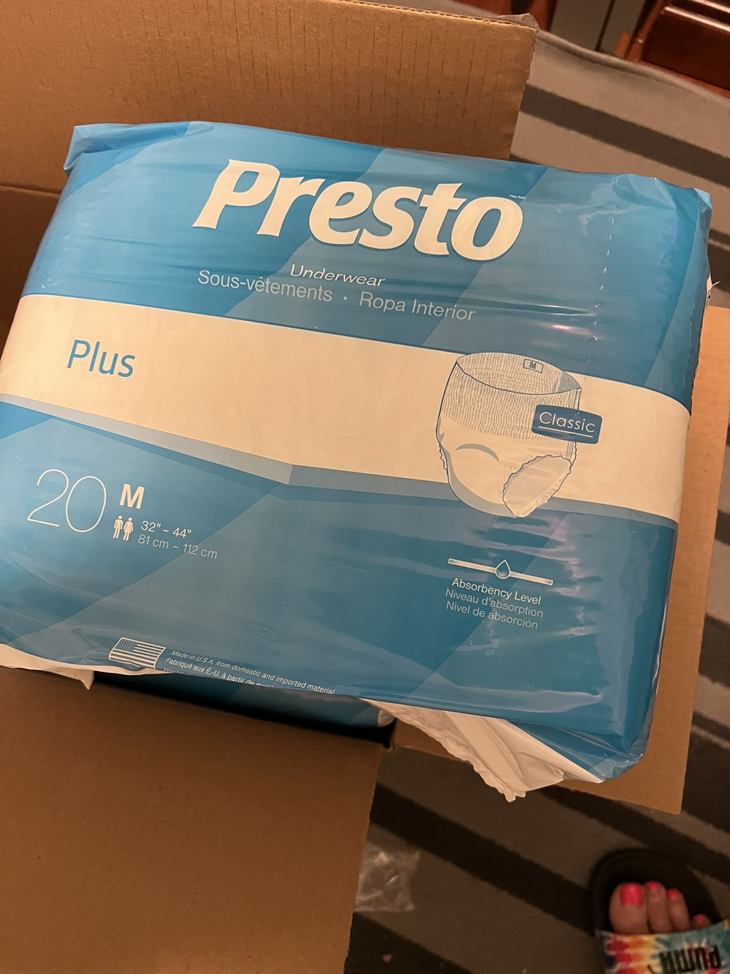Presto Adult Pull Up Diaper Underwear
