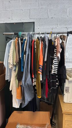 Vintage and regular clothes dresses fur