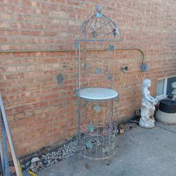 Vintage Heavy Duty Wrought Iron Vine Cabinet Bar Grapevine Accents 