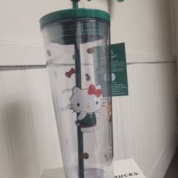 Hello Kitty Starbucks Bundle  Tumbler And Plush 