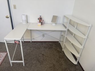 White Corner Desk 64.5in