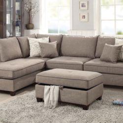 Sectional Sofa + Ottoman