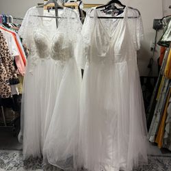 plus size weeding dress