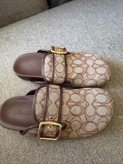 Coach Brown Clogs