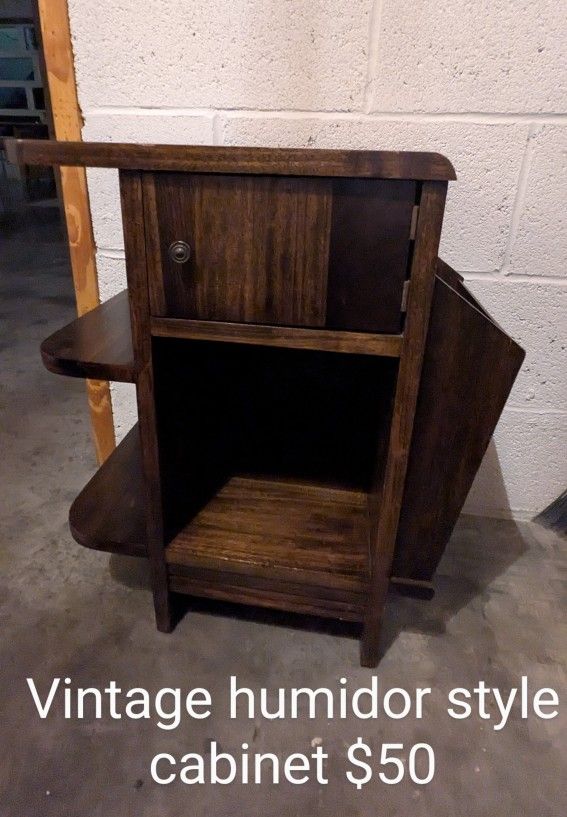 Small Humidor Style Cabinet