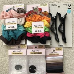 NEW Scunci Conair Hair Ties Clips mix and match 3for$10