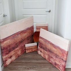 Rust/Brown Canvas Wall Art! Individually Priced or BUY the BUNDLE for $50!