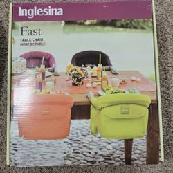 Inglesina Fast Table Chair, Black - Portable Baby High Chair 