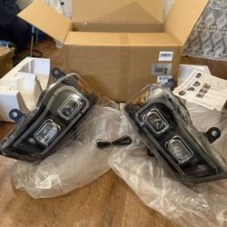 ELH 500% Brighter LED Projector Headlight Assembly Fit For 2011-2018 Dodge Grand Caravan/2008-2016 Chrysler Town & Country Headlamp