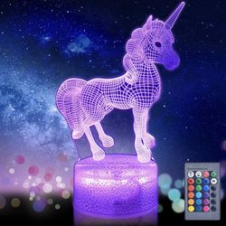 Gifts Nightlights with Remote & Smart Touch 7 Colors + 16 Colors Changing Dimmable LED Bedside Lamp