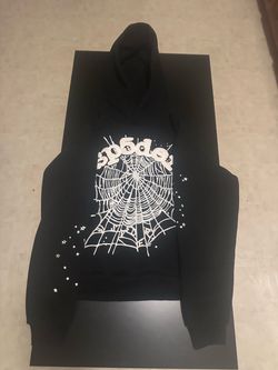 Black Sp5der Web OG Hoodie - Size M