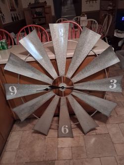 Large Metal Clock
