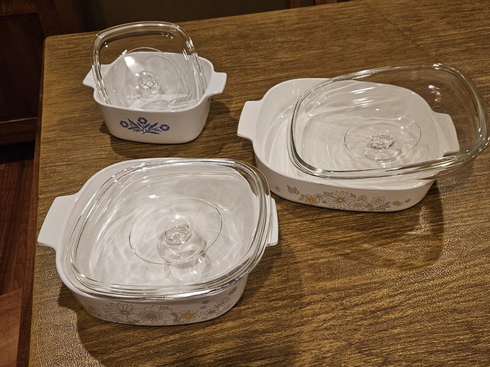 Vintage Corning Ware Casseroles