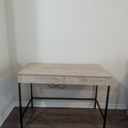 Loring Wood Writing Desk Drawers and Charging Station - Threshold
