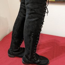 Women Over The Knee Lace-up Boots