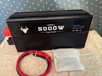 New, POTEK 5000W Modified Sine Wave Inverter, 12V DC to 110V AC, 10000W Peak